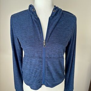 Kyodan Outdoor Blue Heather Zip Up Athletic Hoodie PS